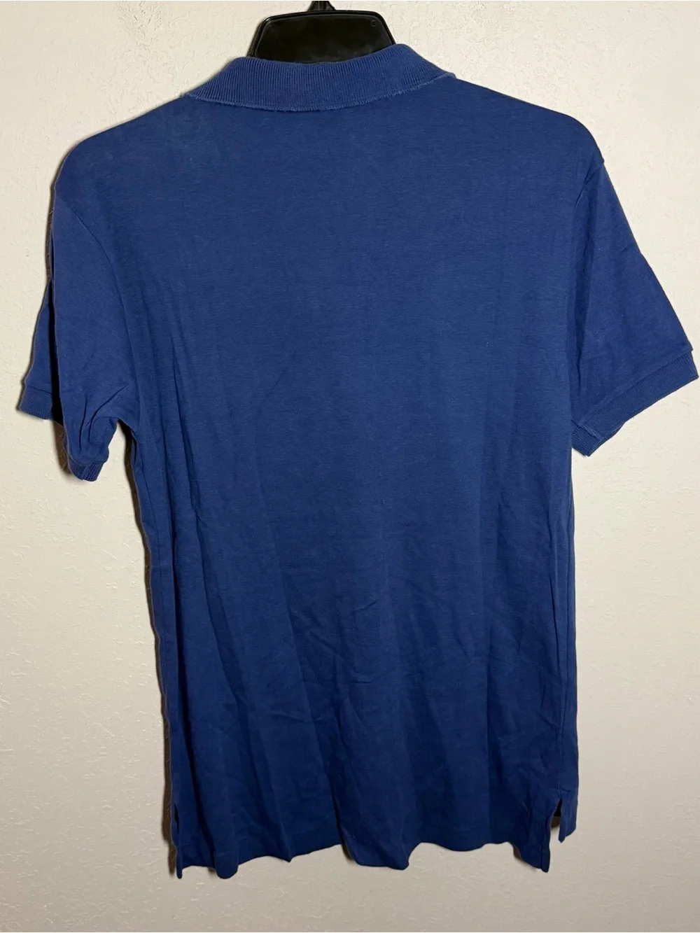 Men’s L Blue Ralph Lauren Retro Preppy Logo Business Casual Short Sleeve Polo